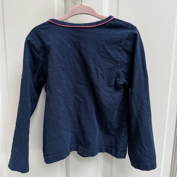 Kid Connection 3T Girls Precious Blue Long Sleeve Top Blouse - Picture 4 of 4